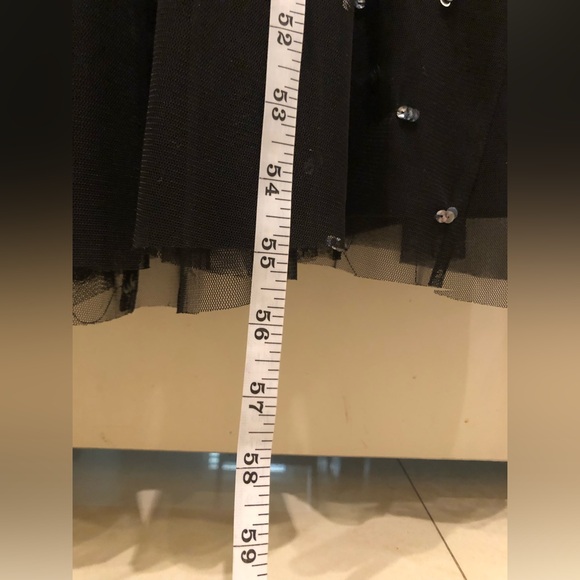 Adrianna Papell Beaded Cap Sleeve Gown, Black, size 6 US,Formal Long Dress, maxi - Picture 8 of 8